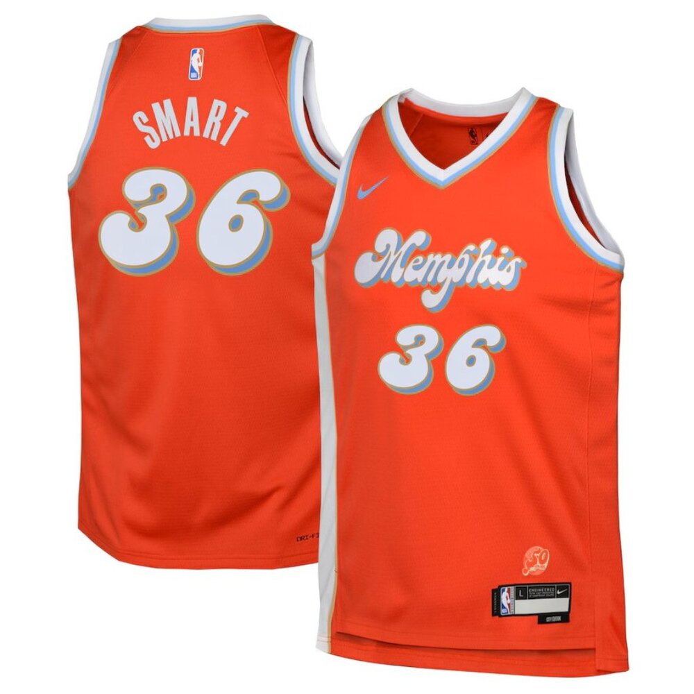 Nike Marcus Smart  Memphis Grizzlies City Edition Swingman Jersey NWT Youth L